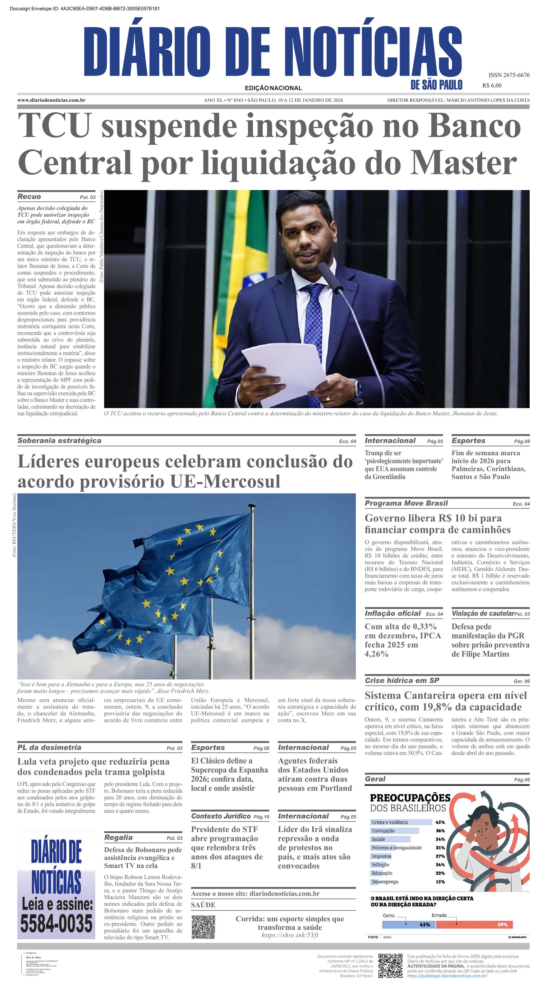 Capa do Jornal
