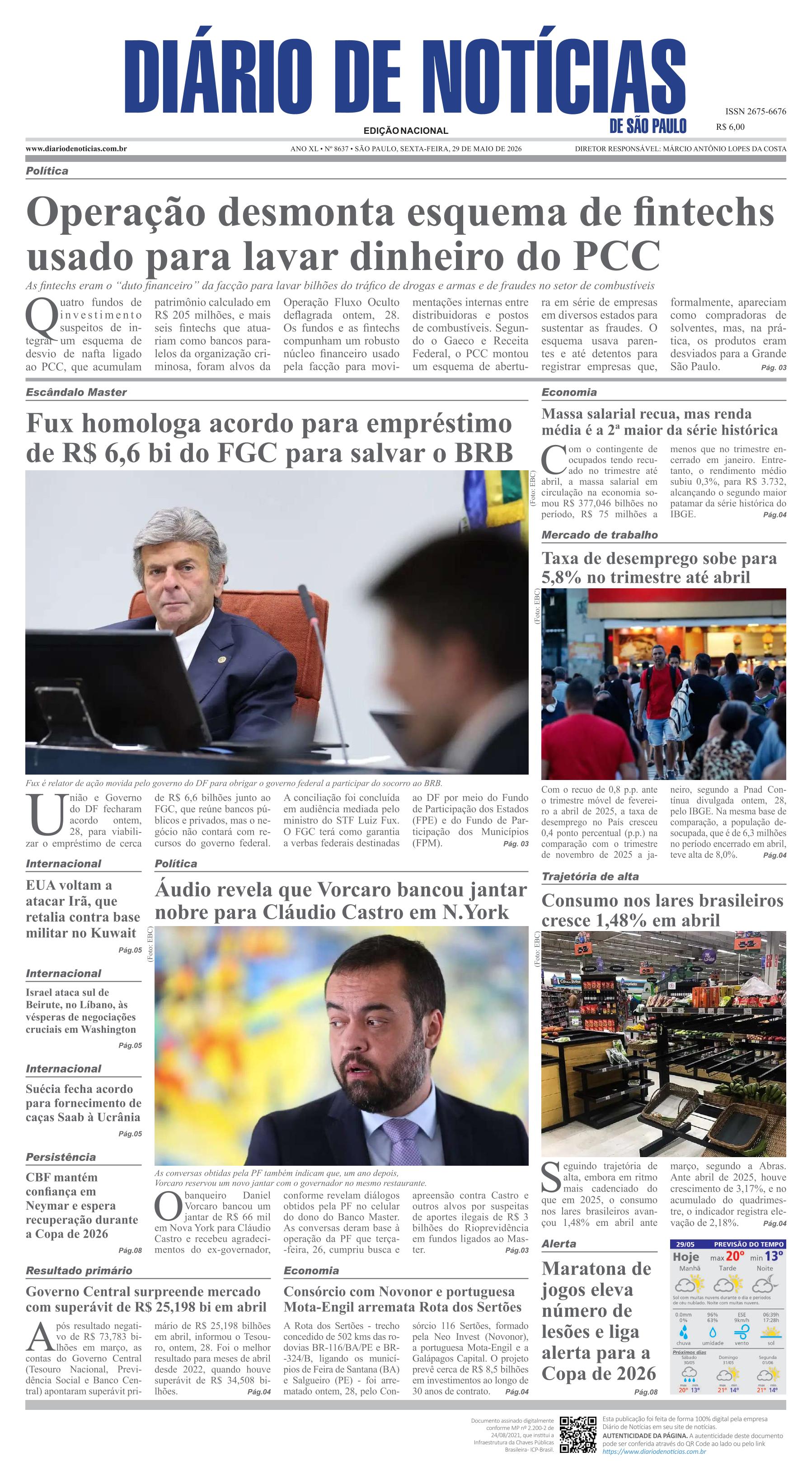 Capa do Jornal