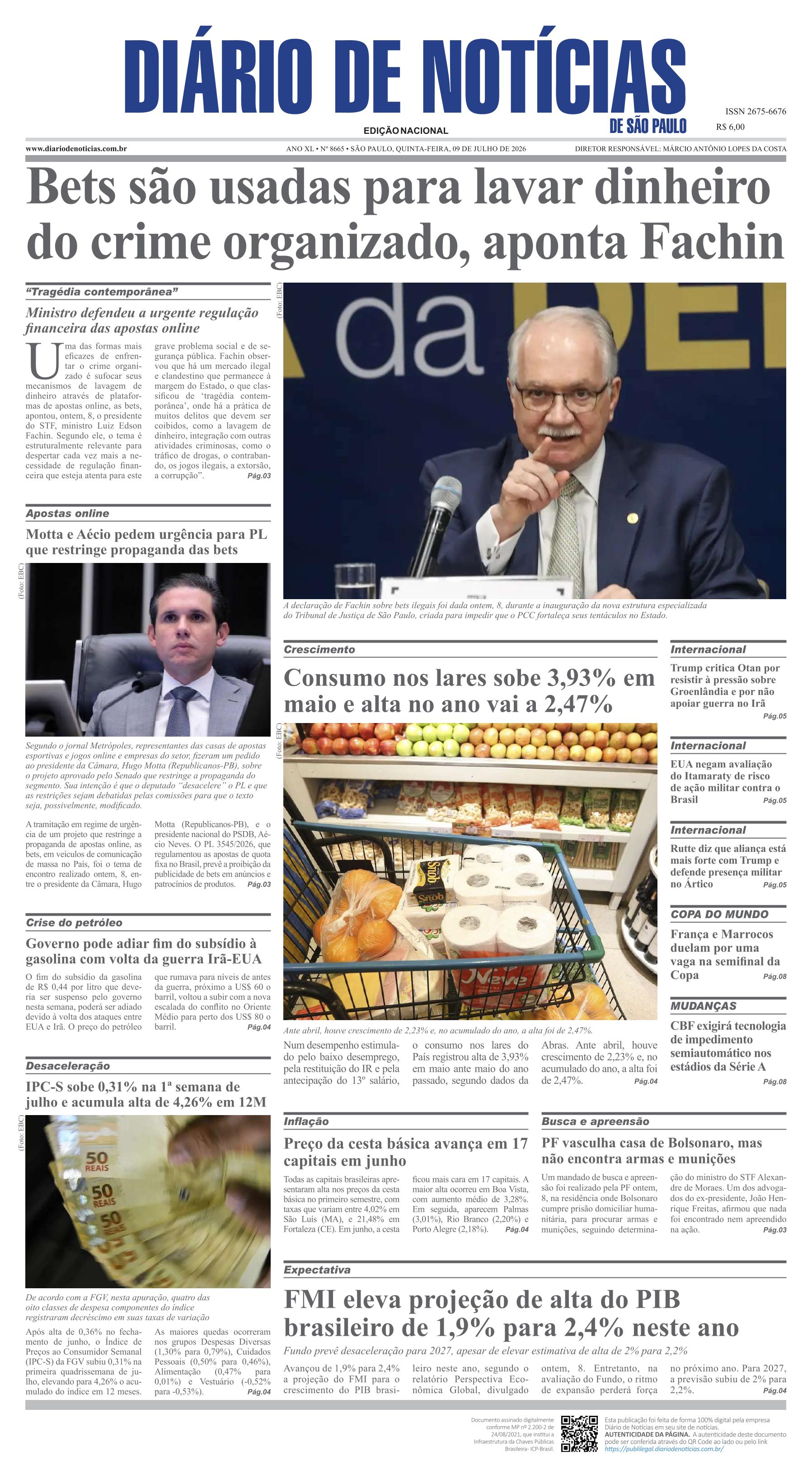 Capa do Jornal
