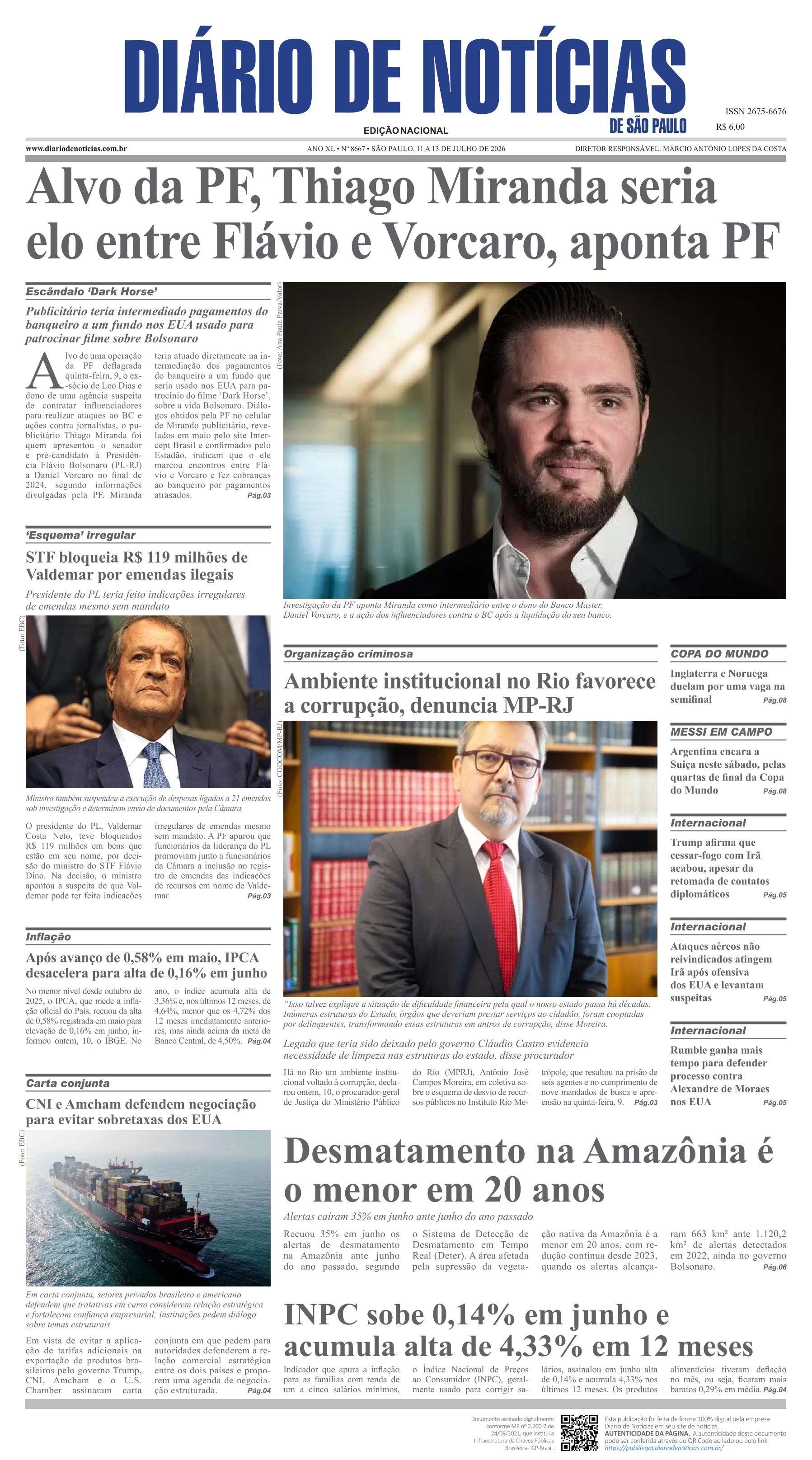 Capa do Jornal