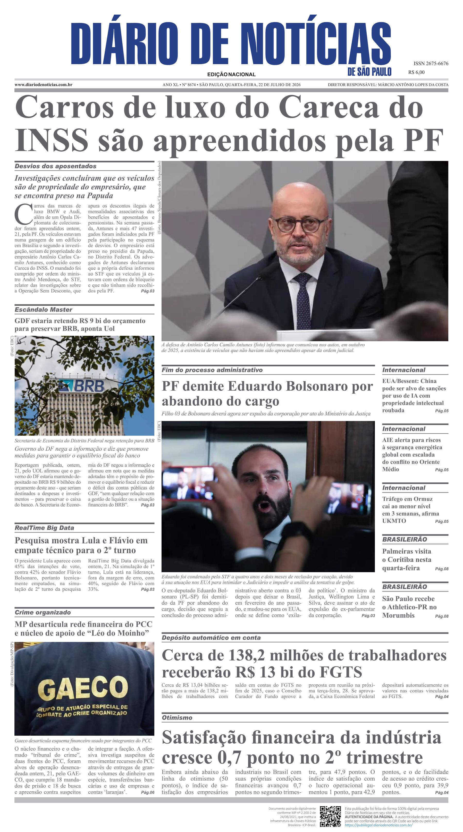 Capa do Jornal