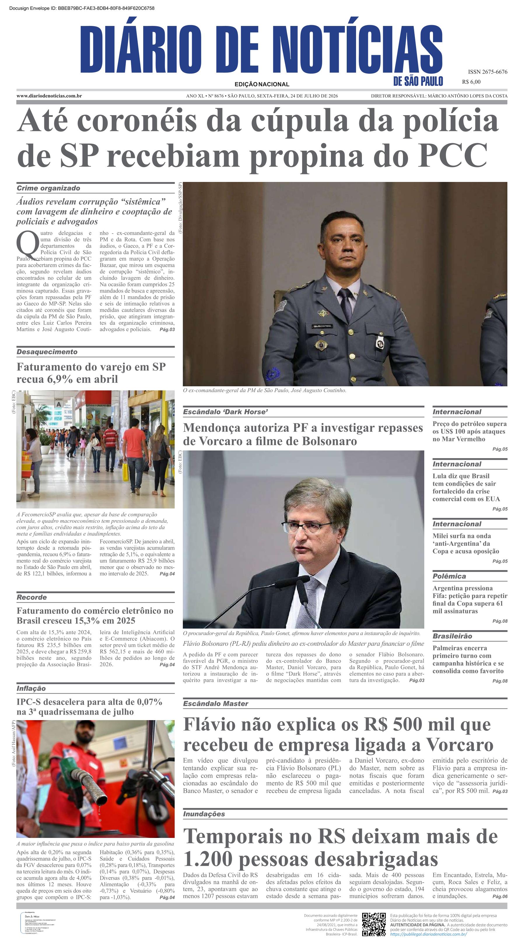 Capa do Jornal