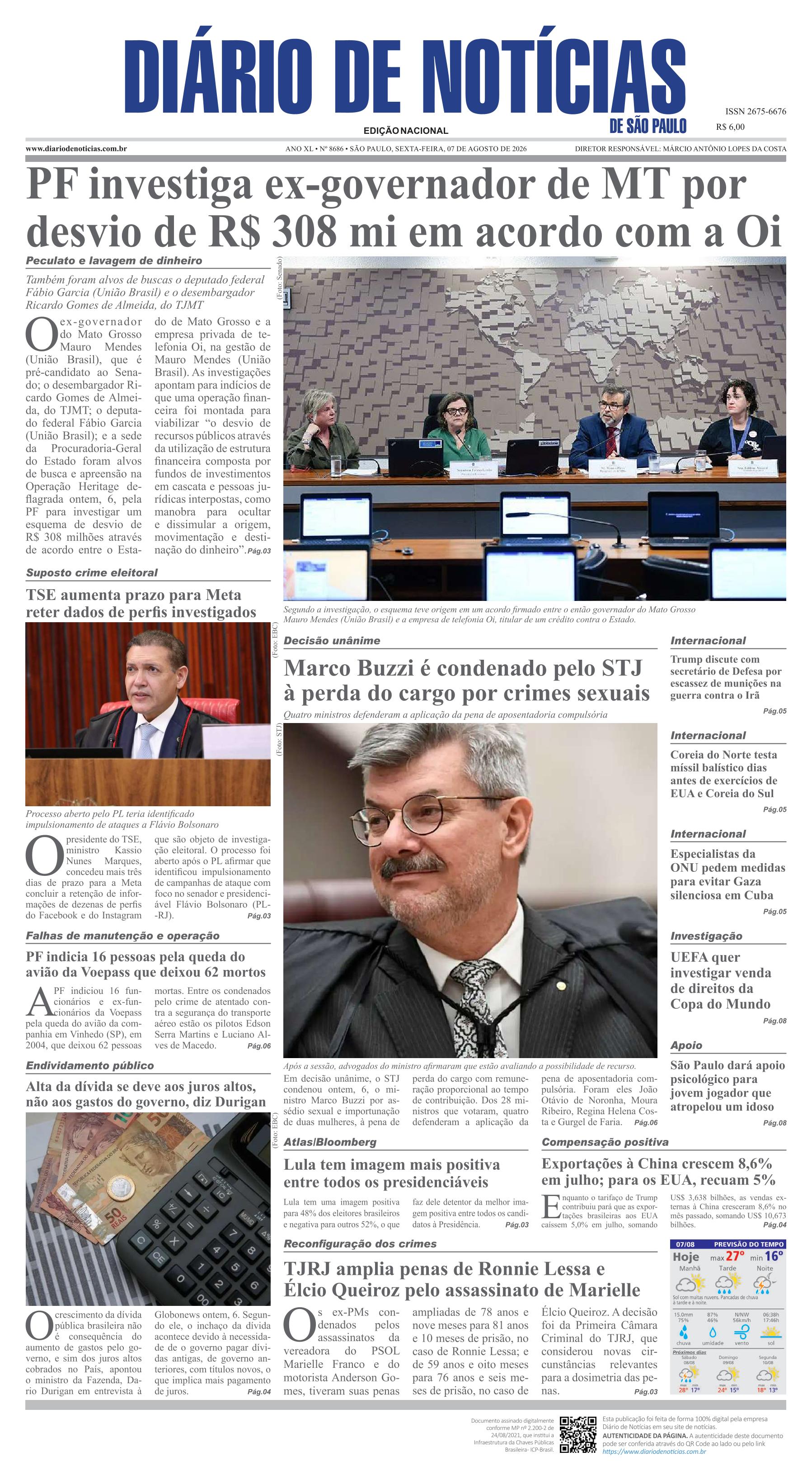 Capa do Jornal