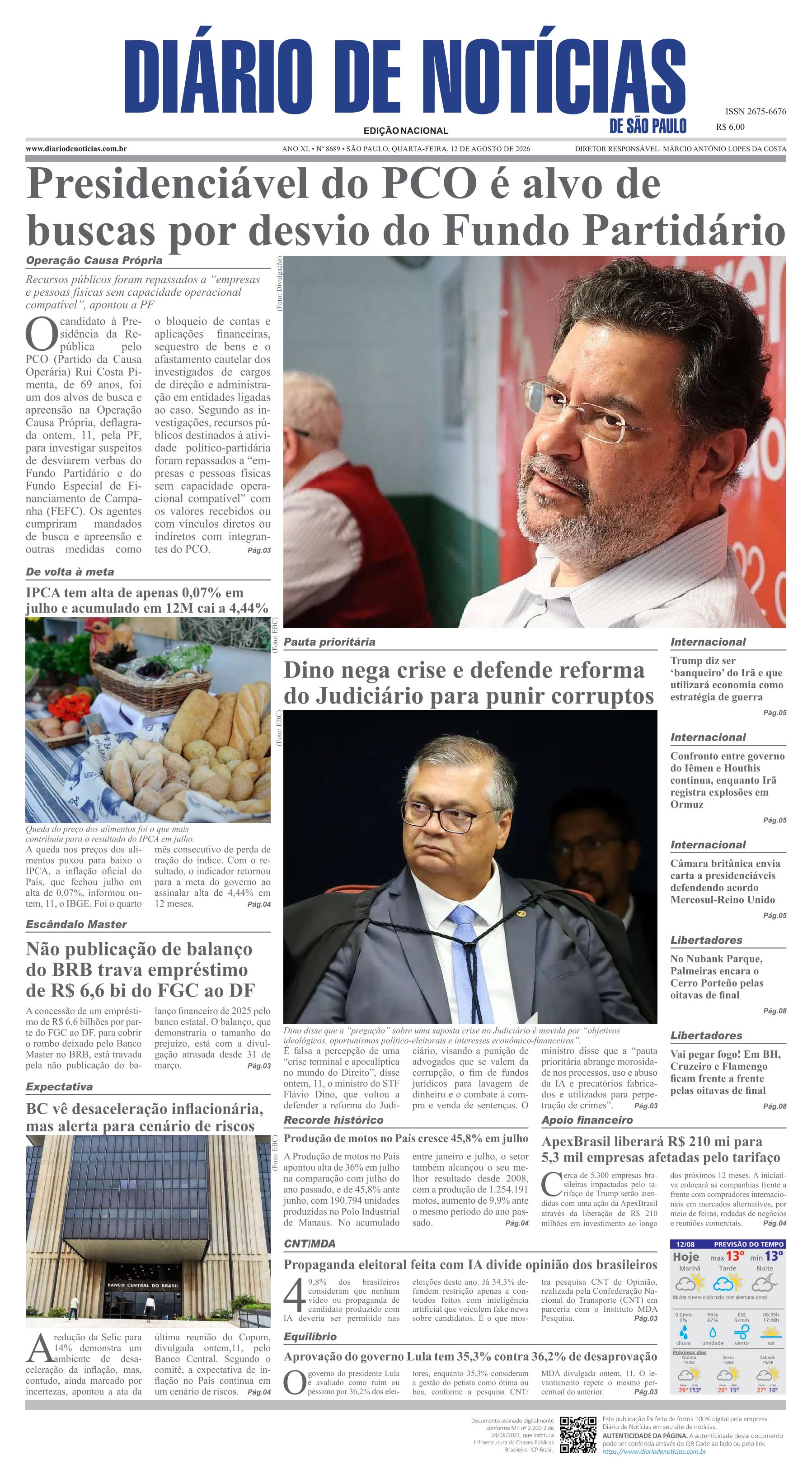 Capa do Jornal