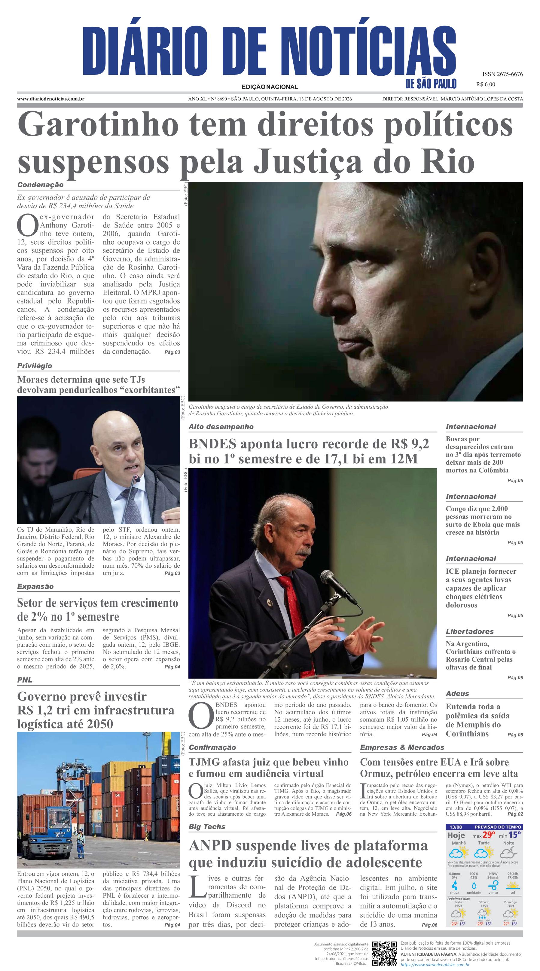 Capa do Jornal