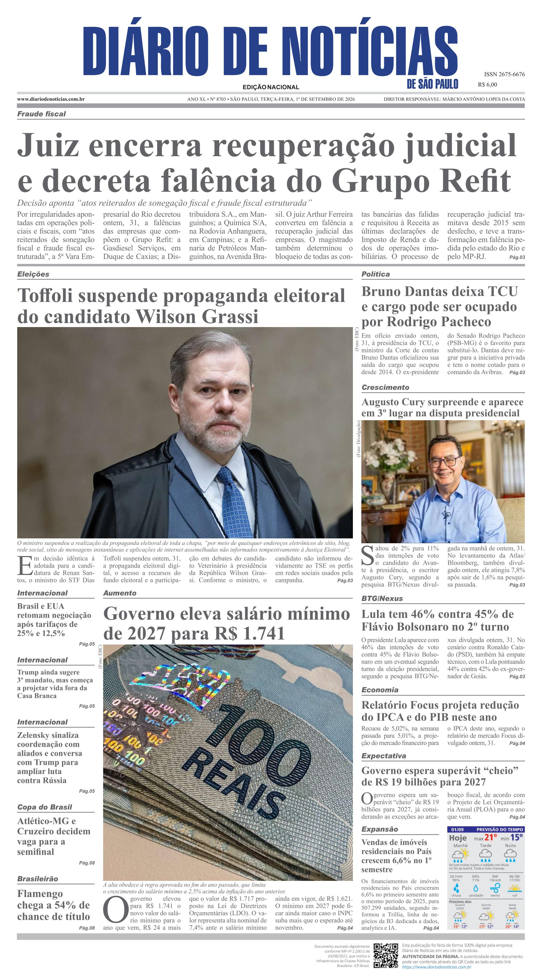 Capa do Jornal