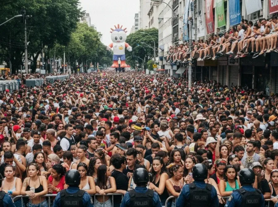 Megablocos terão mais agentes de segurança após tumulto no domingo (8)