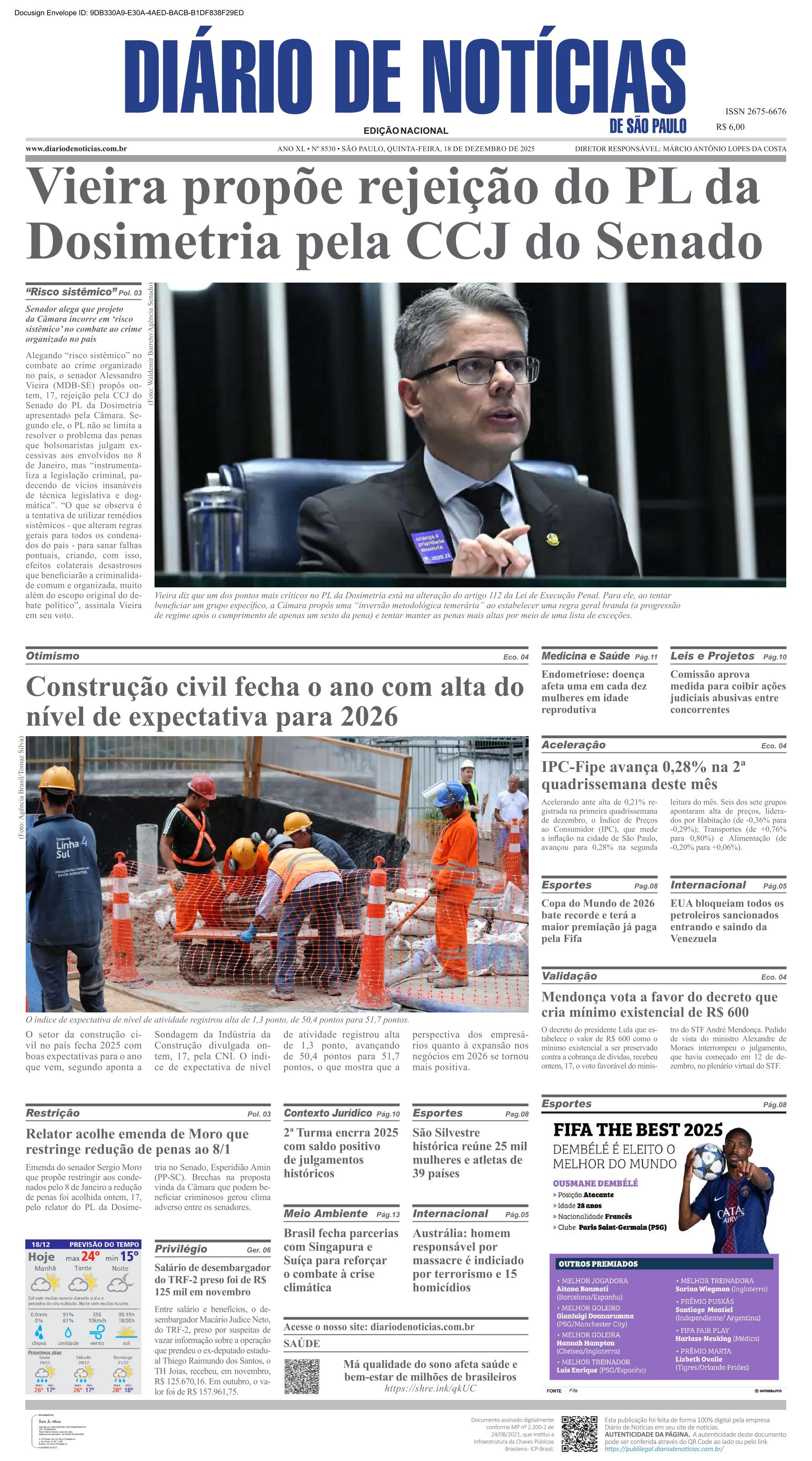 Capa do Jornal