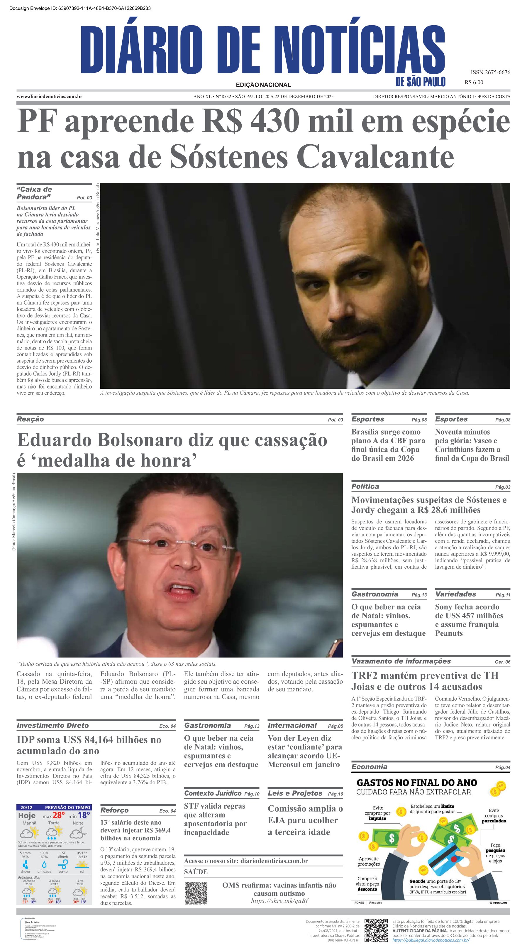 Capa do Jornal