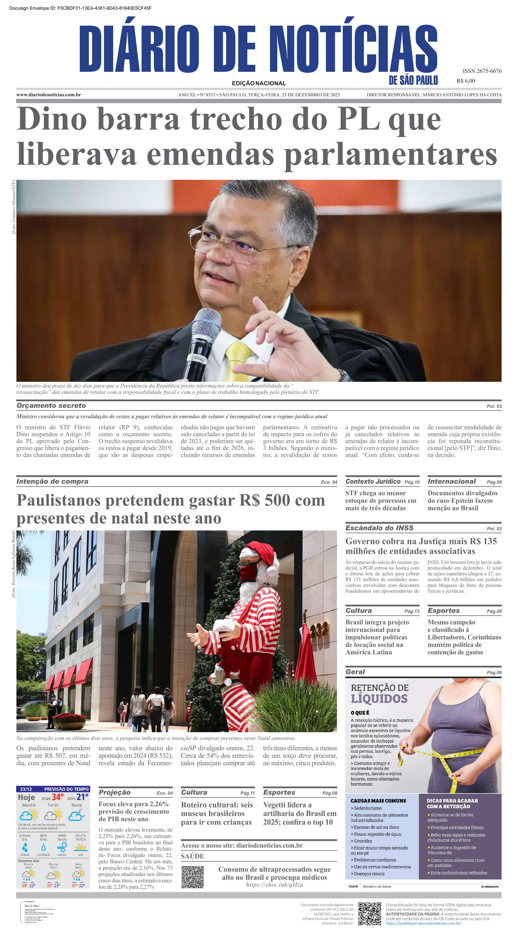 Capa do Jornal