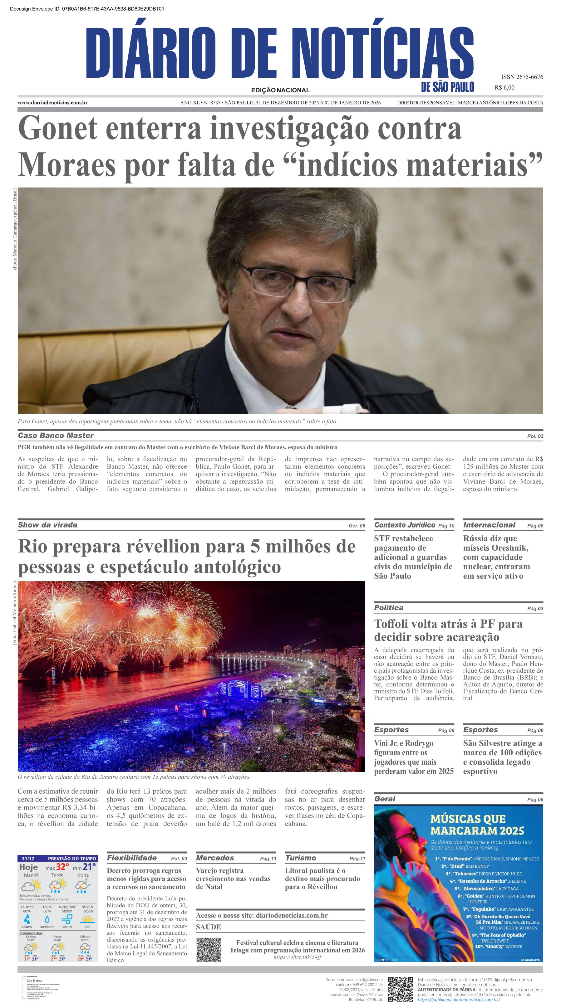 Capa do Jornal