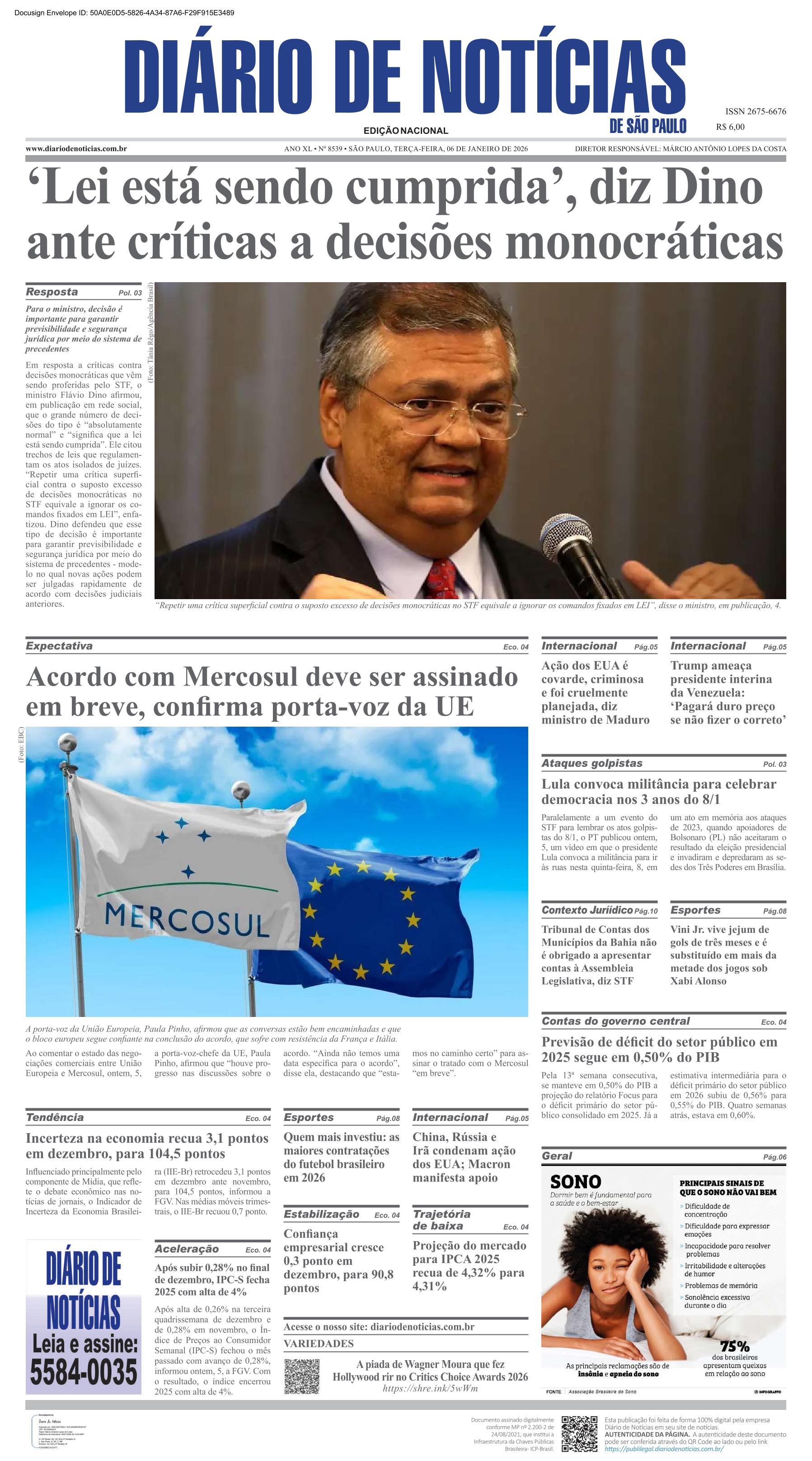 Capa do Jornal