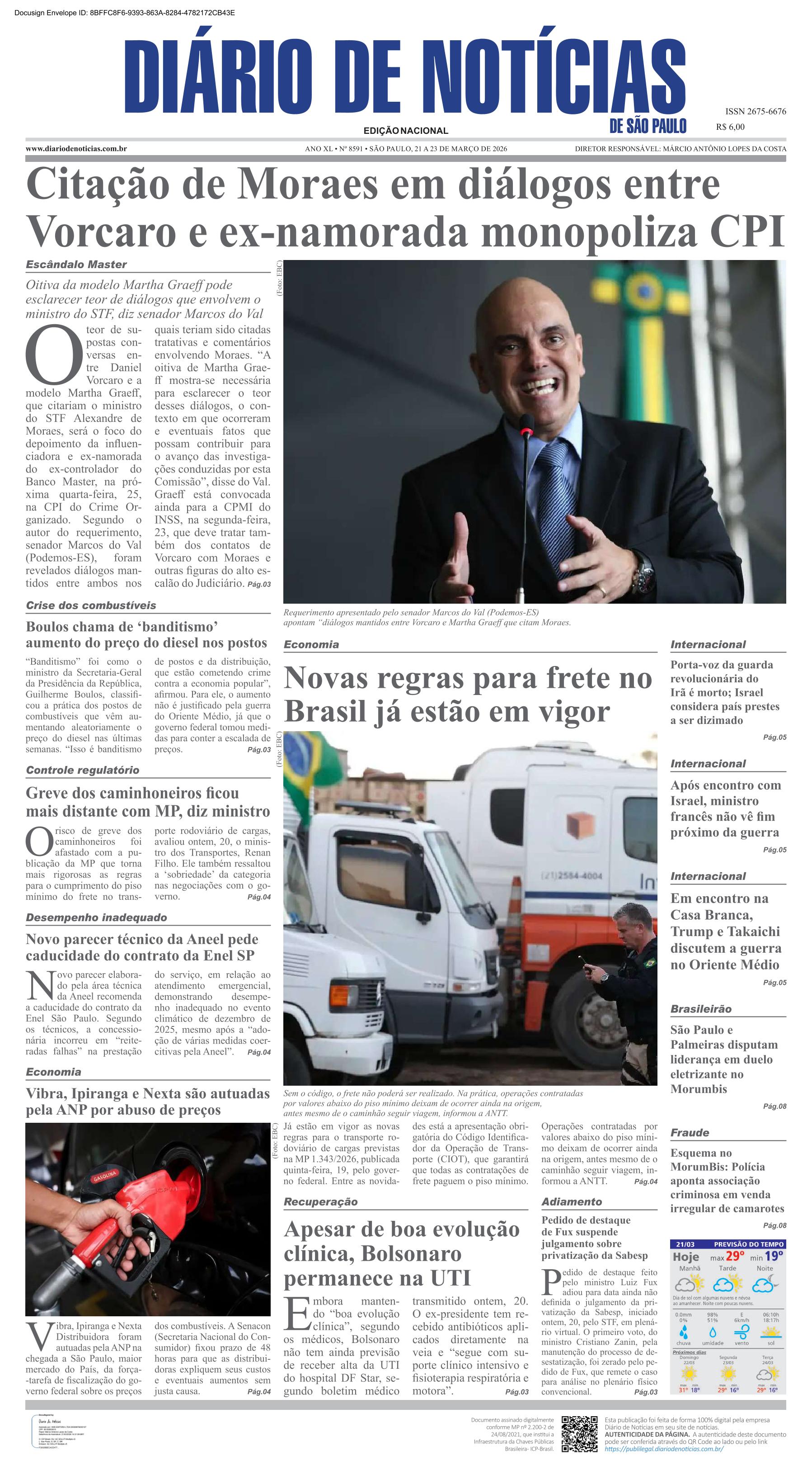 Capa do Jornal