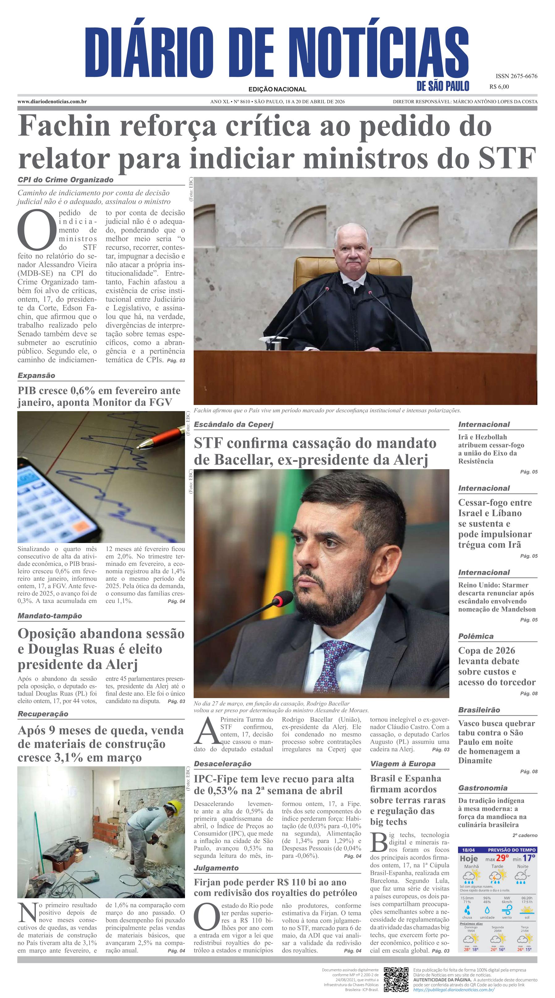 Capa do Jornal