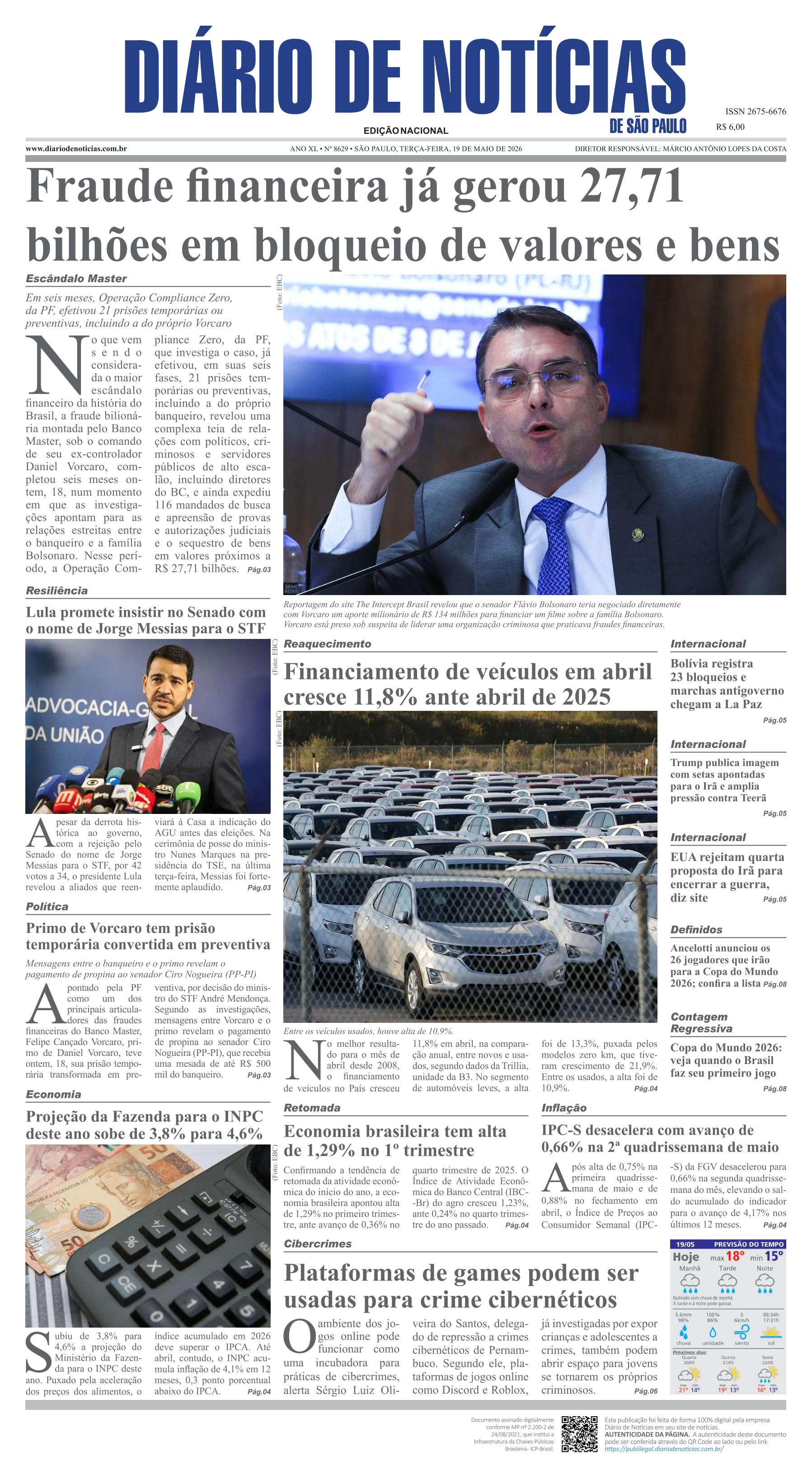 Capa do Jornal