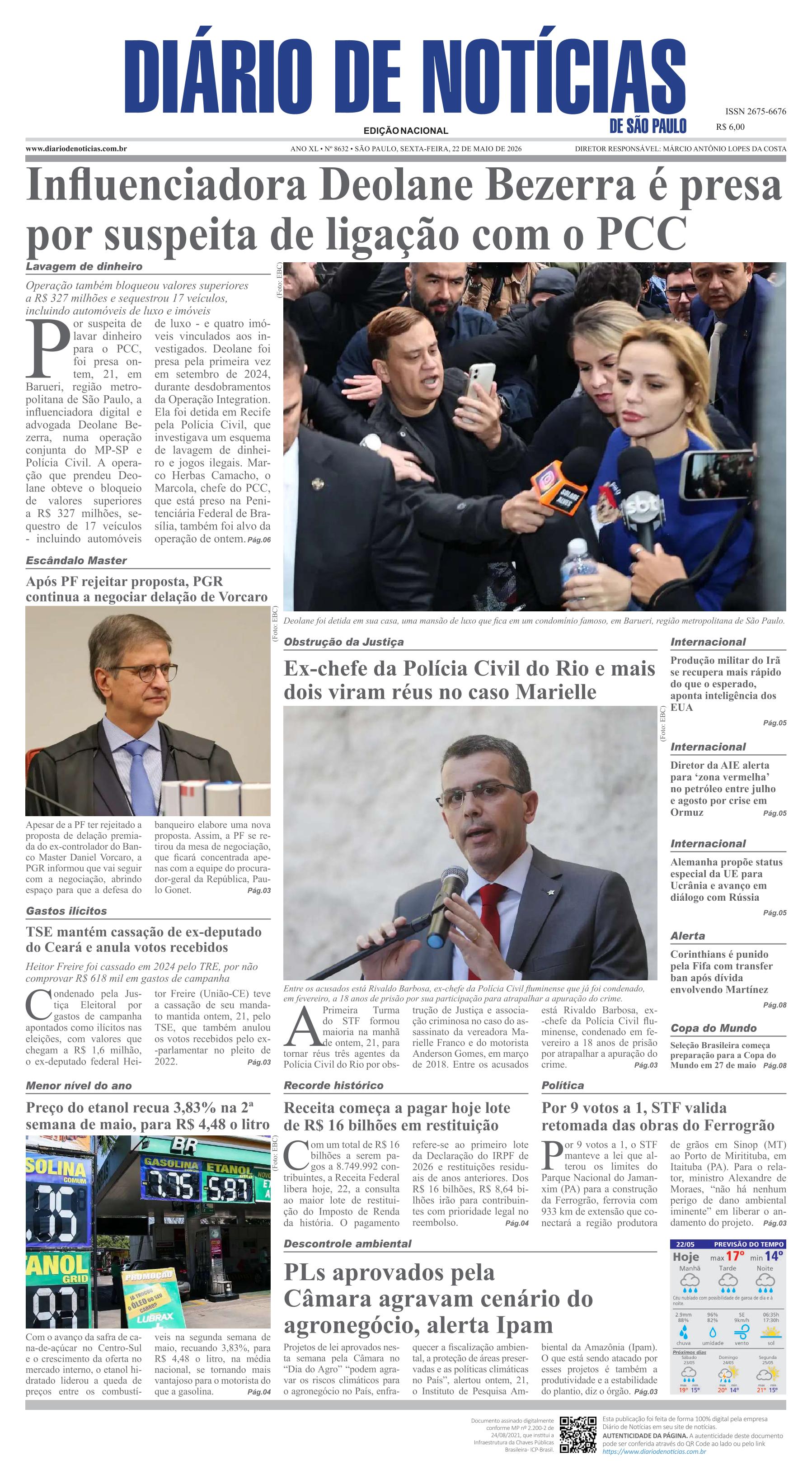 Capa do Jornal