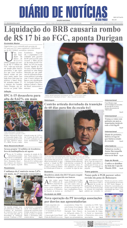 Capa do Jornal