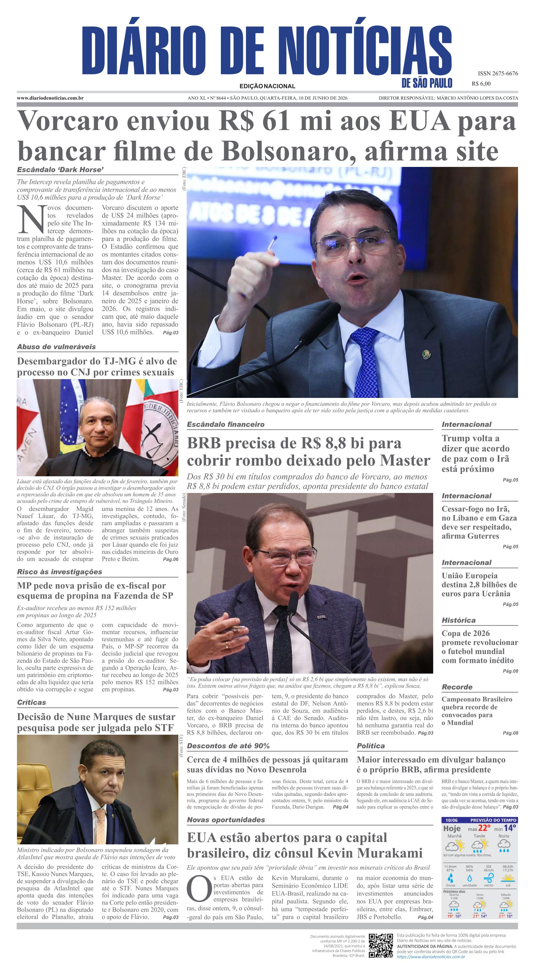 Capa do Jornal