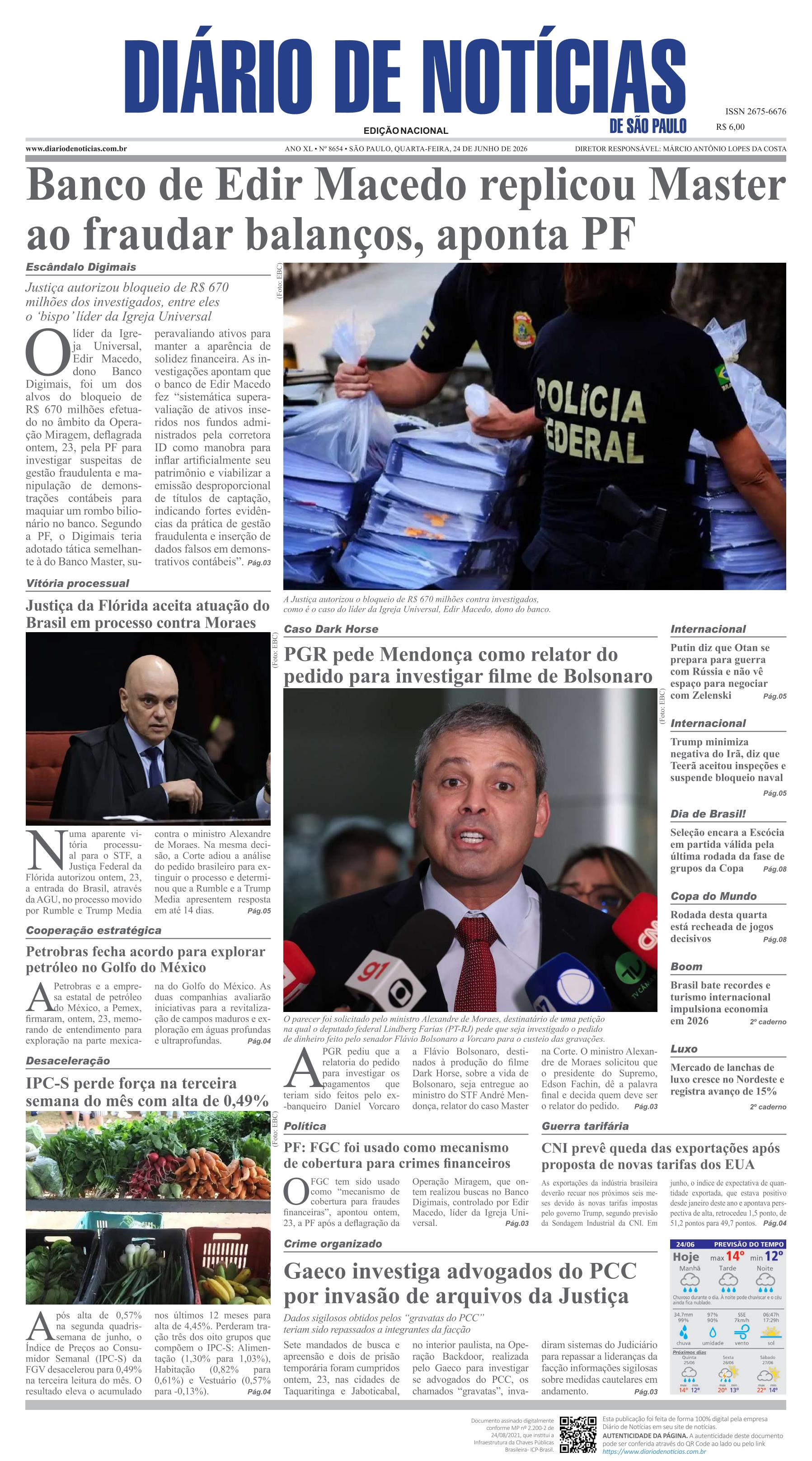 Capa do Jornal