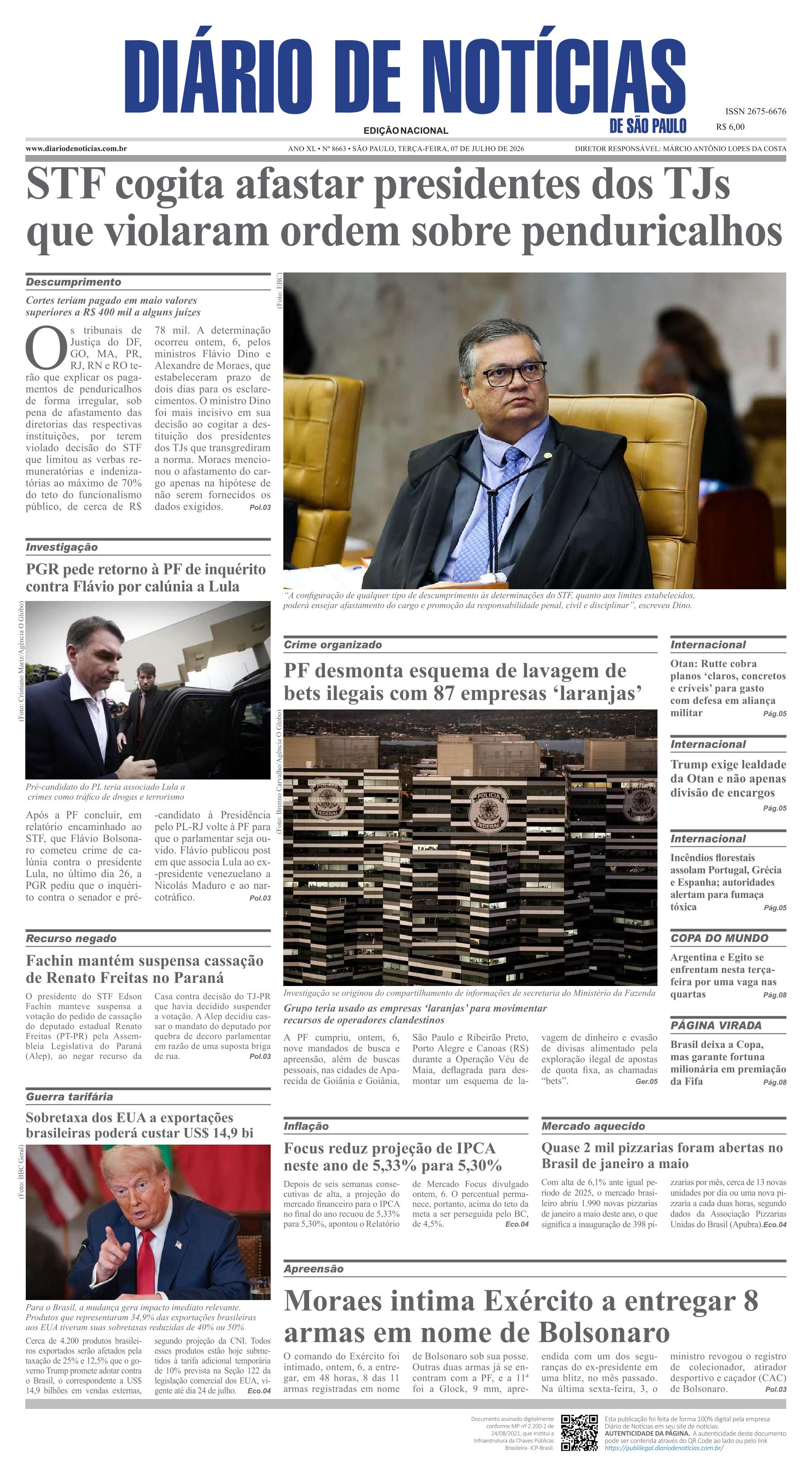 Capa do Jornal