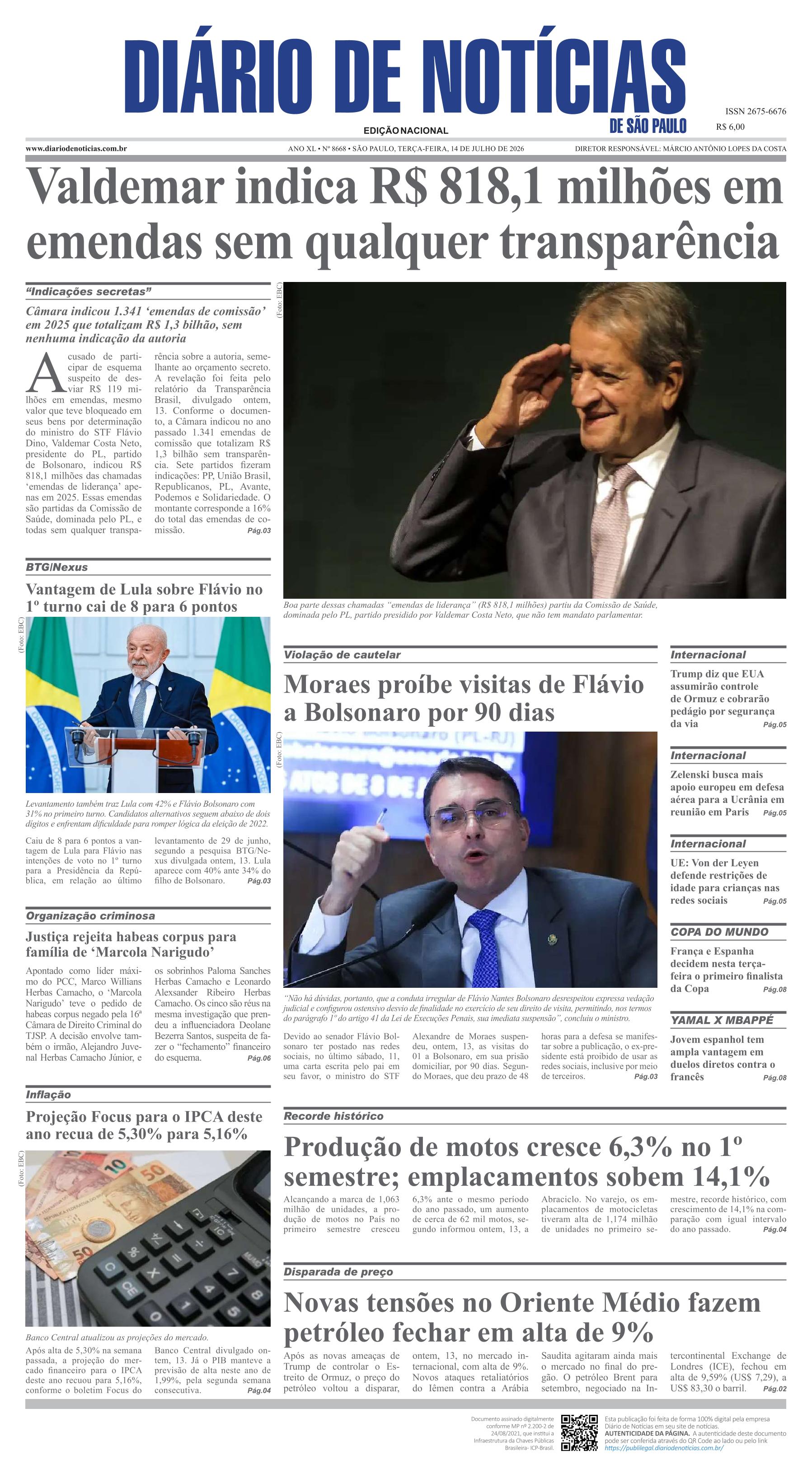 Capa do Jornal