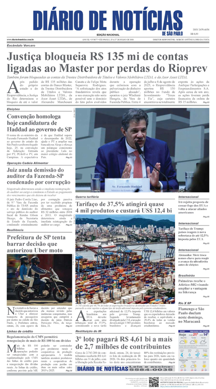 Capa do Jornal