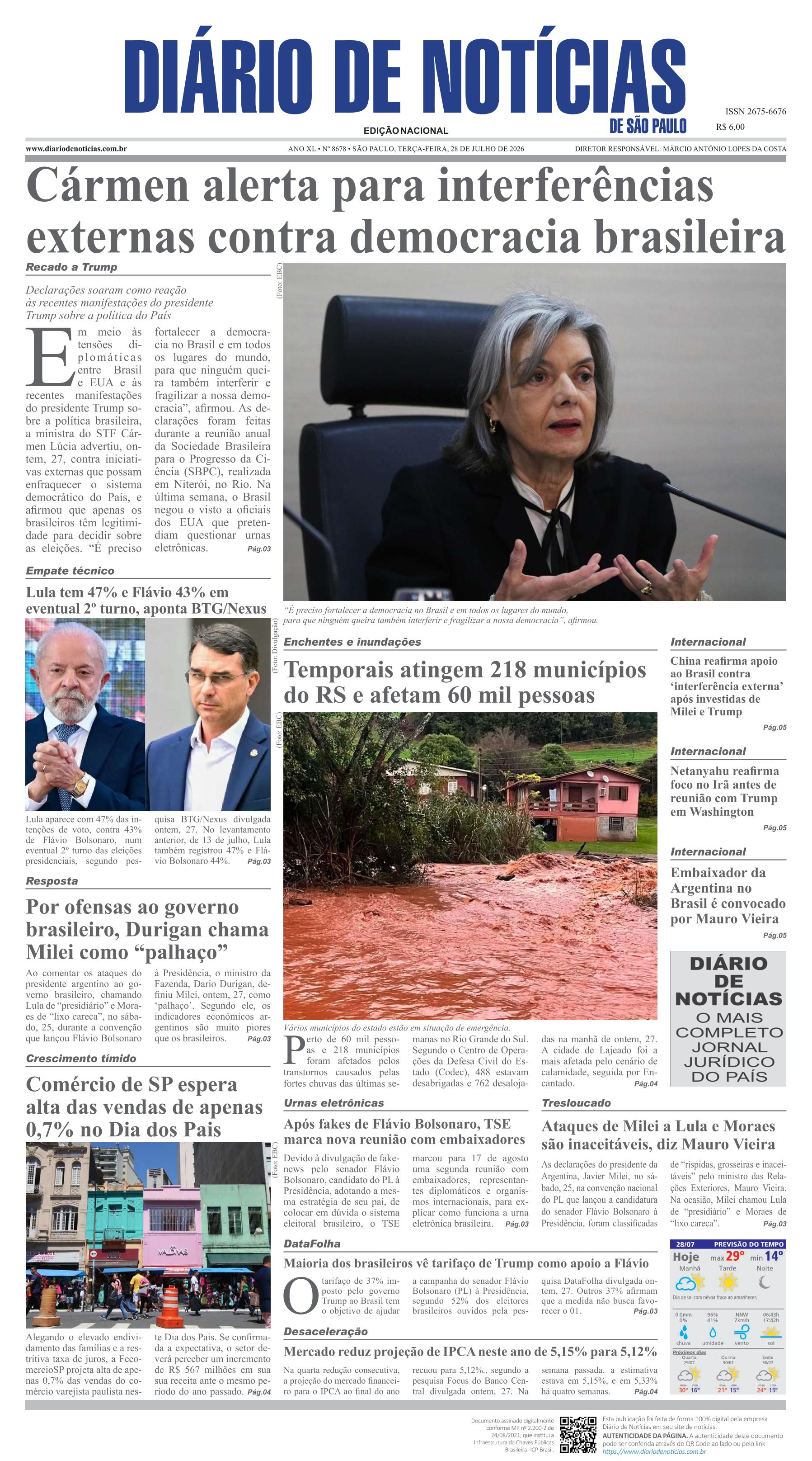 Capa do Jornal