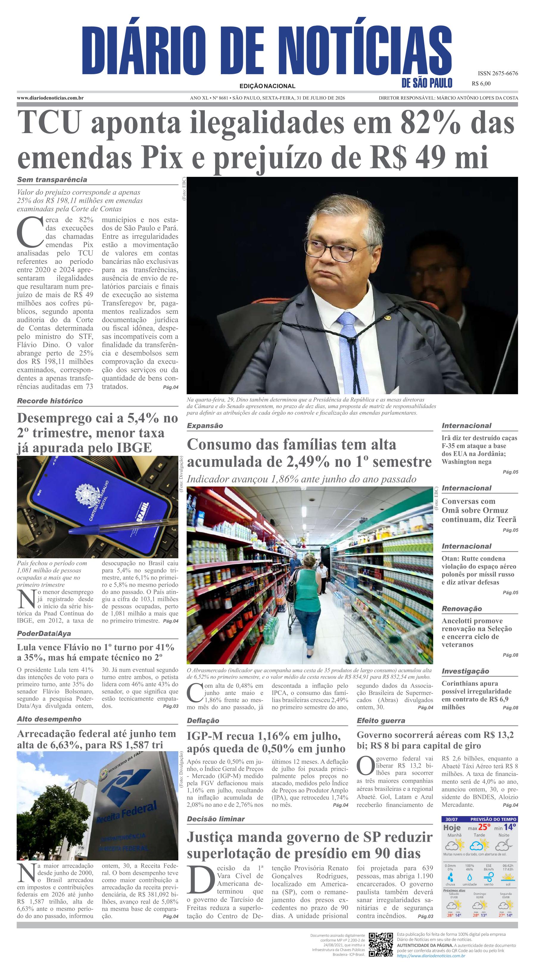 Capa do Jornal