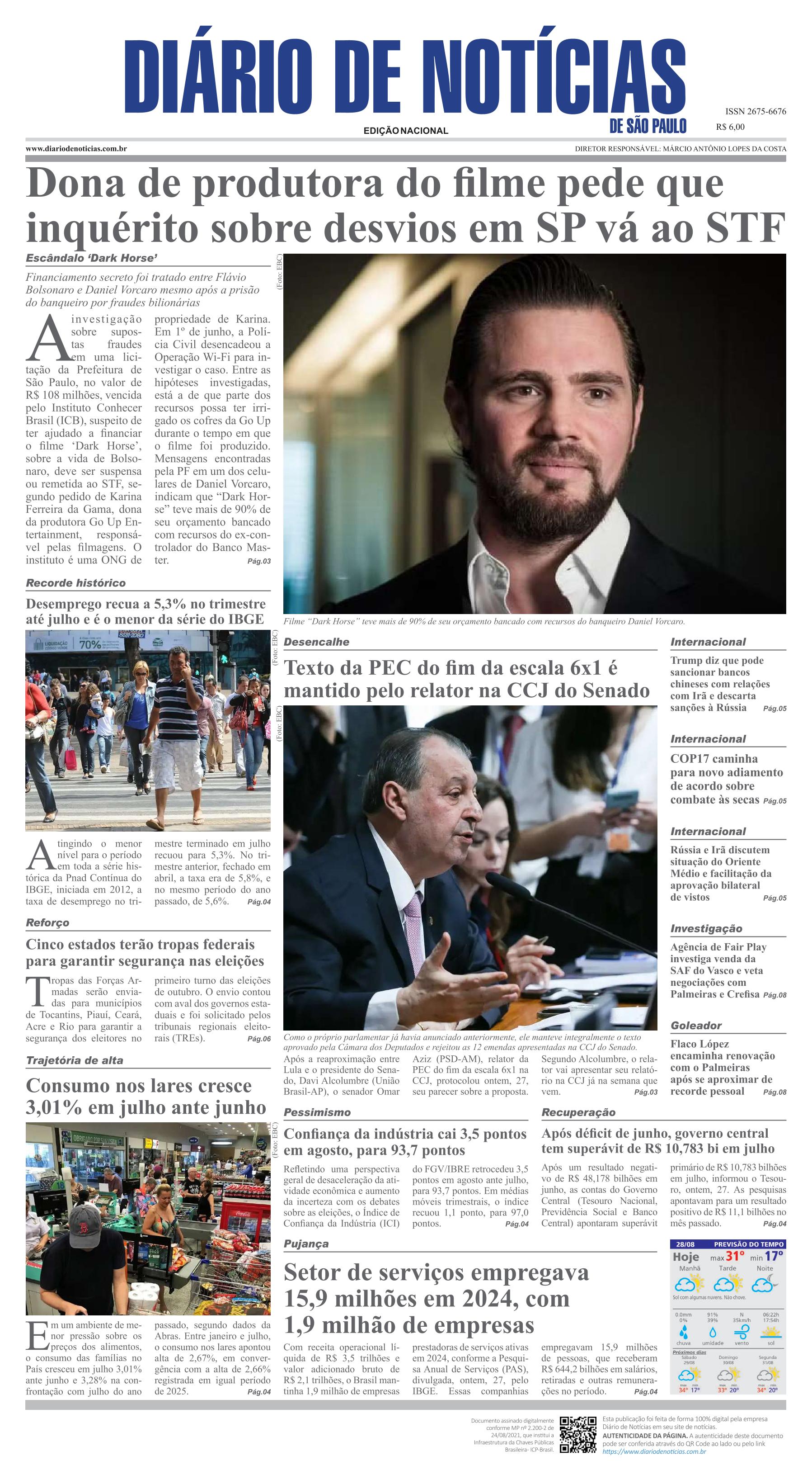 Capa do Jornal