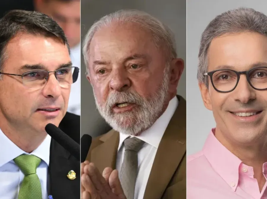 Lula lidera no primeiro turno e empata com Flávio e Zema no segundo turno, diz Atlas/Bloomberg