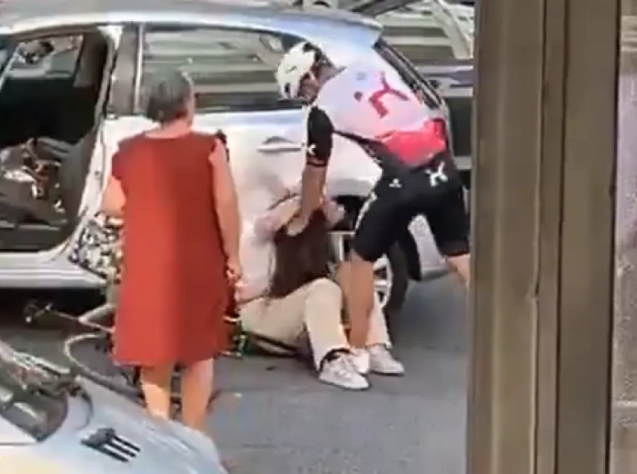 Mulher é agredida por ciclista após discussão no trânsito em Portugal