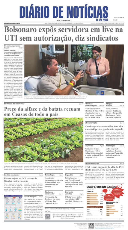 Capa do dia